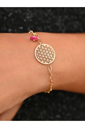 دستبند جواهر طلائی زنانه برنز کد 358862498
