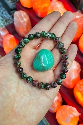 دستبند جواهر رنگی زنانه سنگ طبیعی NBS Beautiful Naturel Stones - کد 790514486