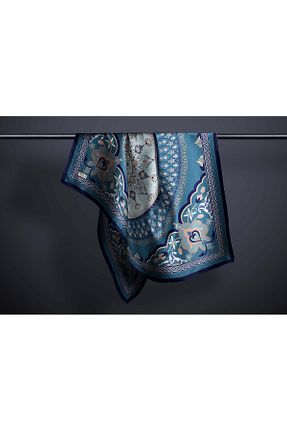 شال سرمه ای زنانه ابریشم hijabchi - کد 790527488