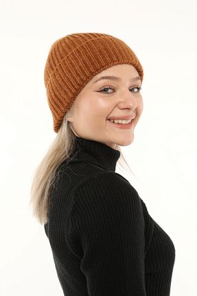 کلاه پشمی قهوه ای زنانه پشمی Aghilo - کد 466970081