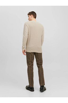 شلوار قهوه ای مردانه پنبه پلی استر Jack & Jones - کد 790151756