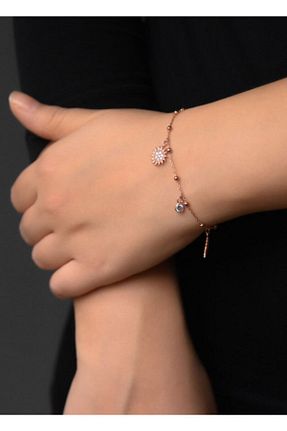 دستبند نقره طلائی زنانه 925 عیار Sinsirella - کد 790132422