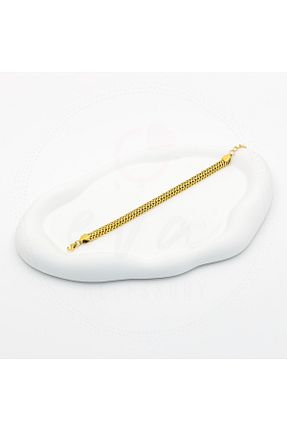 دستبند استیل (فولاد) طلائی زنانه استیل (فولاد) Eve Accessory - کد 784359679