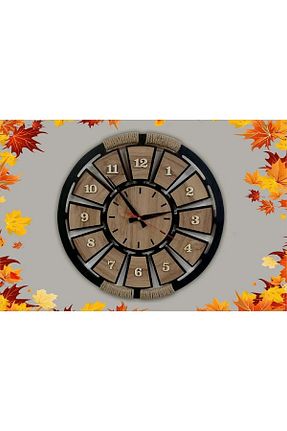 ساعت دیواری مشکی 40 * 40 Genel Markalar - کد 790350052