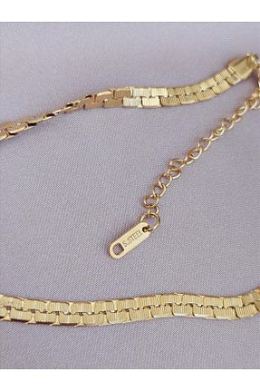 گردنبند استیل ( فولاد ) طلائی زنانه استیل (فولاد) Quella Takı - کد 790364249