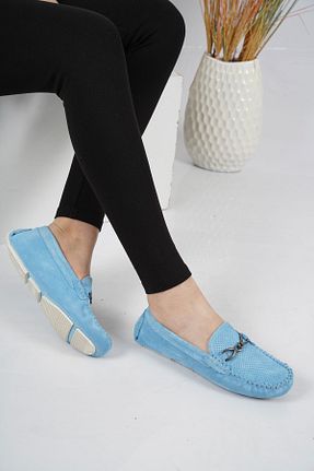 کفش کژوال آبی زنانه چرم خالص Osso - کد 258734210