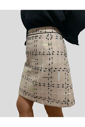 دامن بژ زنانه بافتنی ABAS - کد 790619065