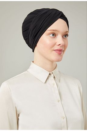کلاه شنای حجاب مشکی زنانه Melodi Scarf - کد 790634016