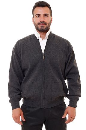 رویه طوسی مردانه اکریلیک KARBEY TRİKO - کد 47859556