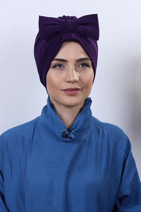 کلاه شنای حجاب بنفش زنانه Genel Markalar - کد 47766030