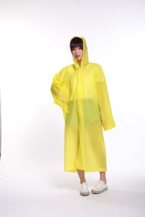 بادگیر و بارانی زرد زنانه ضد آب اورسایز بدون آستر کد 48074365
