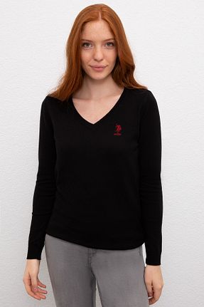 پلیور مشکی زنانه ساده U.S. Polo Assn. - کد 48069936