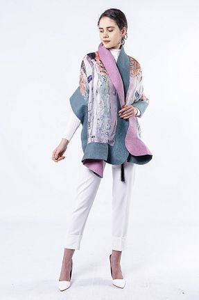 شال آبی زنانه ابریشم Nomads Felt - کد 48207409
