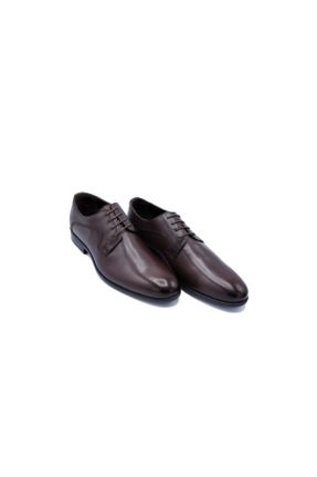 کفش کلاسیک قهوه ای مردانه چرم طبیعی پاشنه کوتاه ( 4 - 1 cm ) کد 48213517