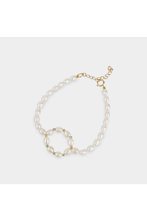 دستبند مروارید طلائی مروارید آب شیرین MLINI JEWELLERY - کد 49045937