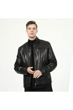 کاپشن مشکی مردانه رگولار Dericlub - کد 101361806