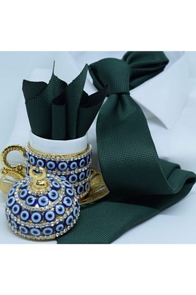 کراوات سبز مردانه پارچه ای B