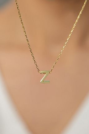 گردنبند نقره نارنجی زنانه 925 عیار Elika Silver - کد 102314076