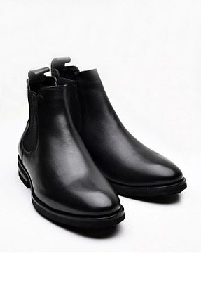 بوت / نیم بوت مشکی مردانه چرم خالص BENGAL - کد 387478423