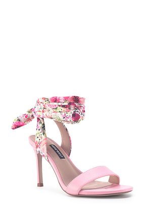 صندل صورتی زنانه پاشنه تخت Nine West - کد 790133980