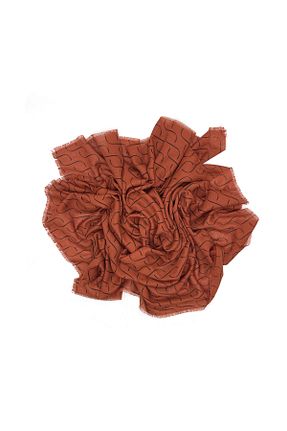 روسری نارنجی پنبه پلی استر Naz İpek - کد 790282458