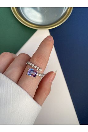 انگشتر جواهر زنانه زیرکن Pinery Jewels - کد 790368080