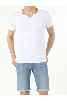 تیشرت سفید مردانه اسلیم فیت Colin’s - کد 243142387