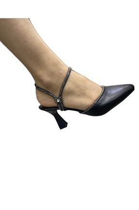 کفش مجلسی مشکی زنانه پاشنه ضخیم soysallar - کد 790593366