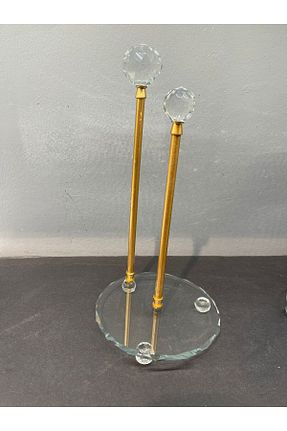 پایه دستمال توالت طلائی شیشه Peramari - کد 790759776