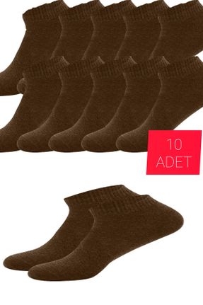 جوراب قهوه ای مردانه پنبه (نخی) 10