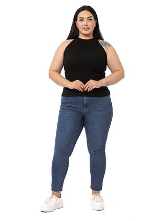 بادی سایز بزرگ مشکی زنانه سایز بزرگ DISENTIS MODEST - کد 790968237
