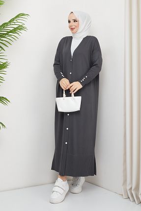 رویه حجاب طوسی زنانه رگولار Pamuk Butik - کد 790933280
