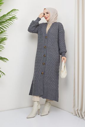 رویه حجاب طوسی زنانه رگولار Pamuk Butik - کد 695512039