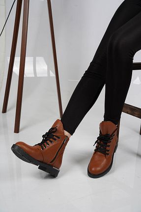 بوت / نیم بوت قهوه ای زنانه چرم خالص Osso - کد 49283683
