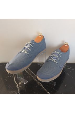 کفش کژوال آبی زنانه پارچه نساجی پاشنه کوتاه ( 4 - 1 cm ) پاشنه ساده کد 750777967