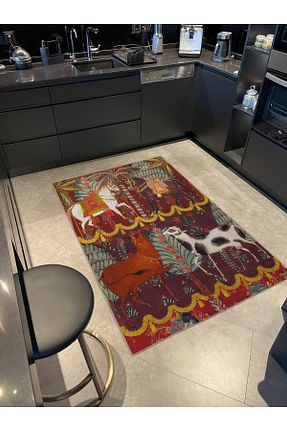 فرش رنگی قابل شستشو Rugs Modern Halı - کد 791228633