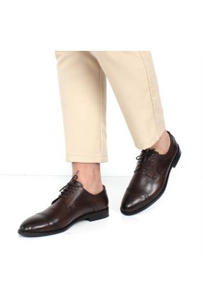 کفش کلاسیک قهوه ای مردانه پاشنه کوتاه ( 4 - 1 cm ) کد 773894092