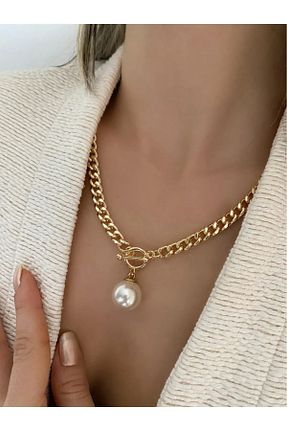 گردنبند مروارید قهوه ای مروارید آب شیرین mrise - کد 639538027