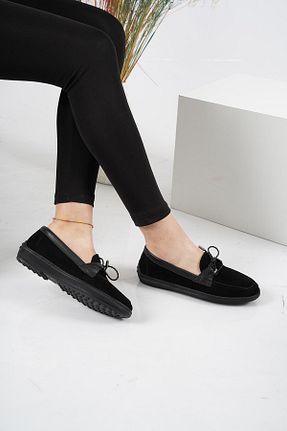 کفش کژوال مشکی زنانه چرم خالص Osso - کد 636278779