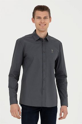 پیراهن طوسی مردانه رگولار U.S. Polo Assn. - کد 791235597