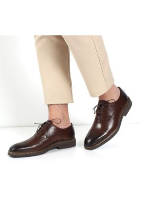 کفش کلاسیک قهوه ای مردانه پاشنه کوتاه ( 4 - 1 cm ) کد 307185554