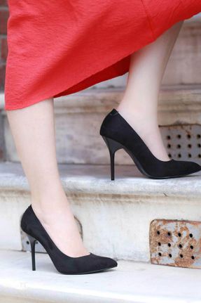 کفش پاشنه بلند کلاسیک مشکی زنانه پاشنه نازک پاشنه متوسط ( 5 - 9 cm ) کد 43883664
