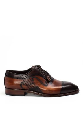 کفش کلاسیک قهوه ای مردانه پاشنه کوتاه ( 4 - 1 cm ) کد 52362820