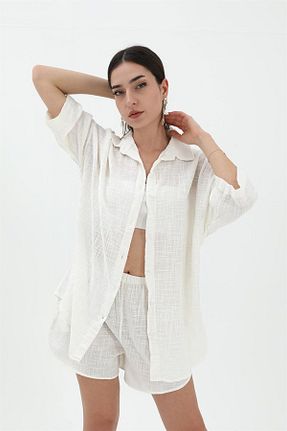 ست بالاتنه و پائین تنه نباتی زنانه بافتنی TUA MODA - کد 791506242