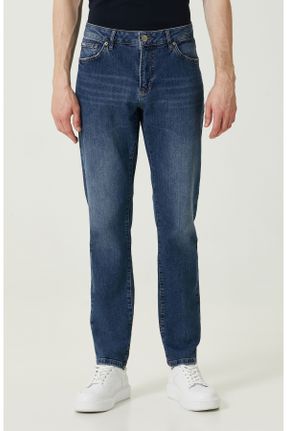 شلوار جین آبی مردانه پاچه ساده ساده استاندارد کد 755493201