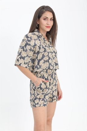 پیراهن سرمه ای زنانه Fitted TUA MODA - کد 791501210