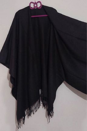 پانچو مشکی زنانه اکریلیک Forum Fashion - کد 791329872