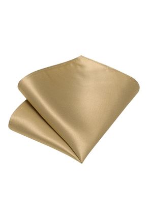 دستمال جیبی طلائی مردانه پارچه ای Şımarık - کد 791803749