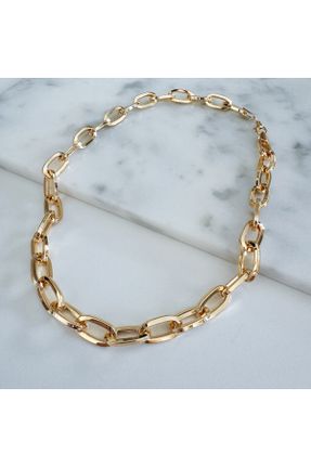 گردنبند جواهر طلائی زنانه برنز کد 791767153
