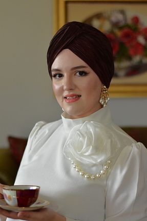روسری قهوه ای پلی استر ARTİZİA - کد 791911893